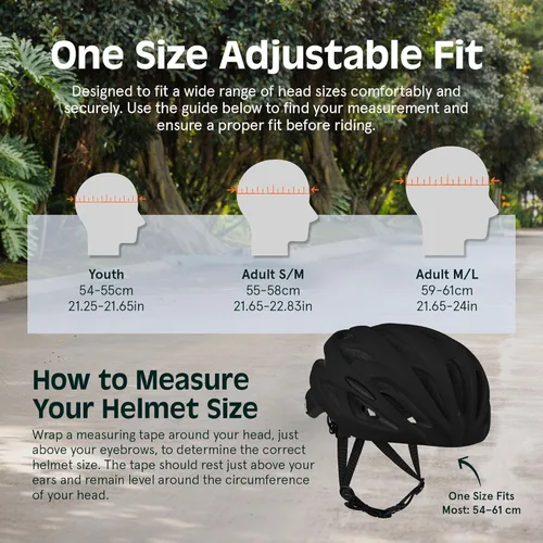 Vista 8 de Casco Retrospec Silas para Bicicleta de Carretera con 24 Ventilaciones y Luz de Seguridad LED Integrada - Protección Ciclista Ajustable para Adultos