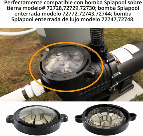 Vista 2 de Cubierta para cesta de bomba de piscina compatible con bombas de piscina