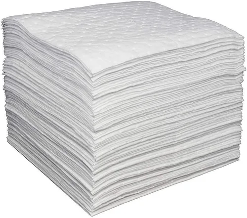 Aain LT011 - Alfombrillas absorbentes de derrames, 20 pulgadas de largo x 15 pulgadas de ancho, color blanco