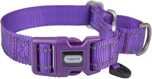 Vista 13 de Martingale - Collar para perro con hebilla de liberación rápida, reflectante, sin tirones, para entrenamiento y escape, seguro para perros grandes