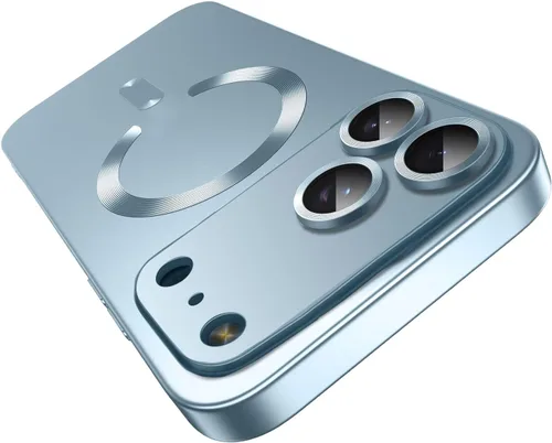 Vista 59 de Funda magnética para iPhone 13 Pro MagSafe con protector de lente de cámara, protección completa, delgada, suave, a prueba de golpes, antiarañazos