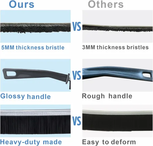 Vista 5 de Hovico 1 Pcs Hard-Bristled Crevice Cleaning, Rounded Extra Long Bottle Brush,Gallon Water Bottle Cleaning Brush, Nylon Stiff Bristle Water Jug Brush