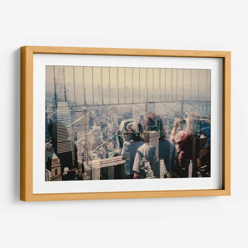 Vista 7 de Canvas Lab The telescope by Raúl Ruz 11 x 7 in Fine Art Framed Print, Frame Color: Black, With Mat