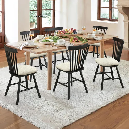 Vista 2 de YISUN Fundas elásticas para asiento de silla de comedor, fundas de asiento extraíbles y lavables para asiento de cocina, fundas de cojín protectoras