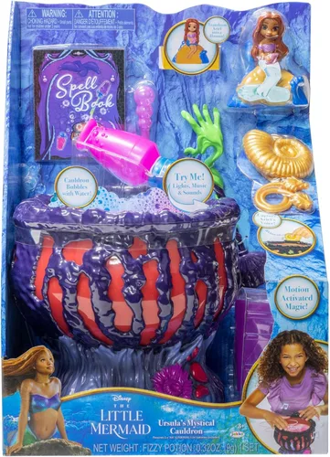 Vista 7 de Disney ¡El caldero místico de Úrsula de la Sirenita con luces, sonidos y música!