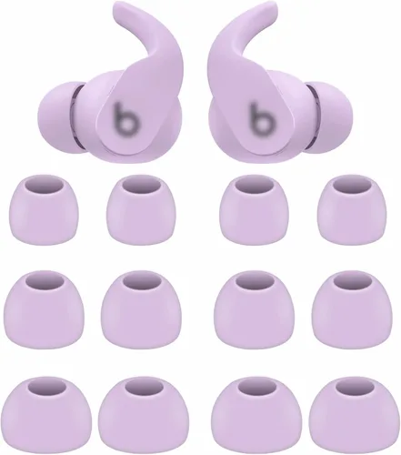 Vista 14 de 12 pares de almohadillas de doble brida compatibles con Beats Fit Pro, S/M/L 3 tamaños de repuesto de ruido que reducen el ruido de silicona