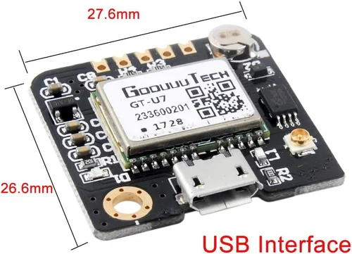 Vista 3 de GT-U7 Módulo GPS Receptor GPS Navegación Satélite Posicionamiento NEO-6M con 6M 51 Microcontrolador STM32 R3 + Antena GPS activa I-P.EX Alta