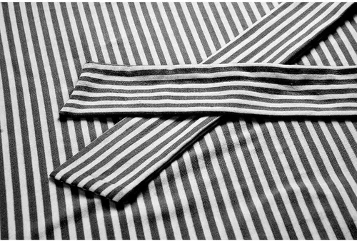 Vista 3 de MEROKEETY - Vestido de verano con manga corta, a rayas, casual, cinturón de amarrar y bolsillos para mujer