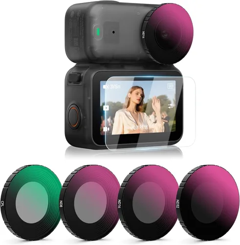 Vista 8 de Action 5 Pro - Juego de filtros ND CPL + ND para DJI Osmo Action 5 / Action 4 / Action 3, paquete de 4 (CPL, ND8, ND16, ND32)