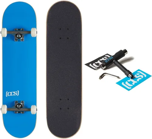 Vista 7 de [CCS] Patineta completa Madera de arce Grado profesional Totalmente montado con herramienta de patinaje y calcomanías Adultos, niños