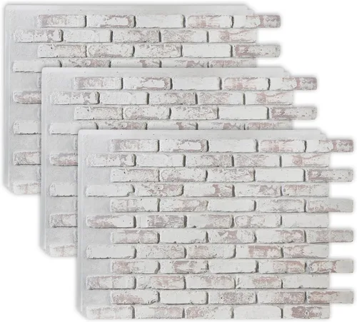 Vista 11 de AZ Faux Paneles texturizados de pared de ladrillo sintético de poliuretano de alta densidad para decoración interior y exterior Paneles de pared