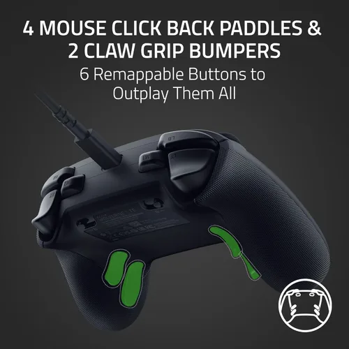 Vista 2 de Razer Wolverine V3 Tournament Edition Wired Gaming Controller Licensed for Xbox Series XS, Xbox One, Windows PC - 6 Remappable Buttons - Fast