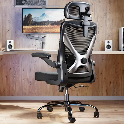 Ergalithic Silla de oficina ergonómica – Silla de escritorio para computadora en forma de X cómoda, silla de juegos, silla de oficina con soporte