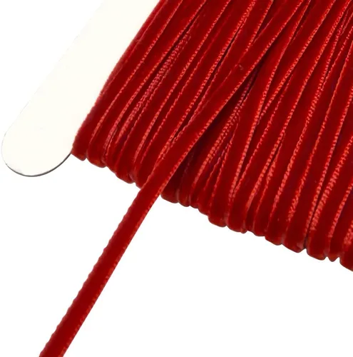 Vista 32 de Chenkou Craft 5 yardas de cinta de terciopelo para decoración navideña y embalaje artesanal