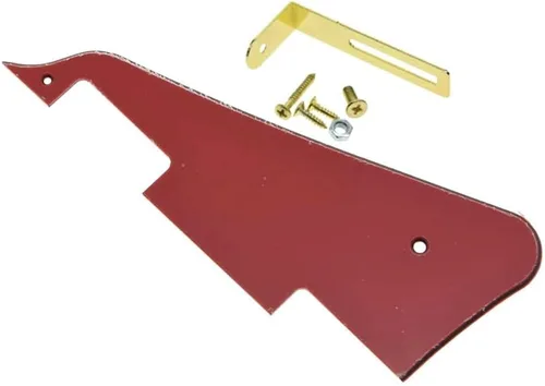 Vista 59 de KAISH Golpeador de guitarra Abalone Pearl LP con soporte negro para Epiphone Les Paul