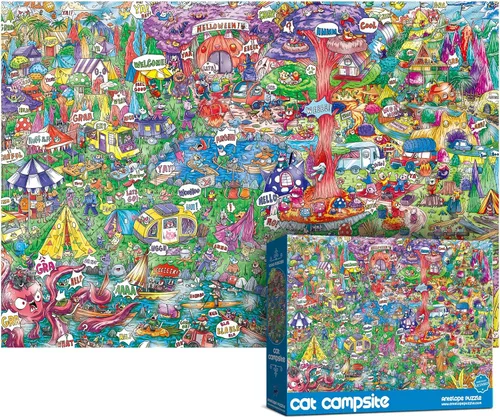 Vista 15 de Antelope - Rompecabezas de 1000 piezas para adultos, rompecabezas de castillo de gato de 1000 piezas, alta resolución, acabado mate, bordes suaves