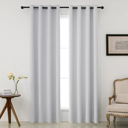 Vista 44 de Pickluc - Paneles de cortinas opacas con ojales, cortinas para bloquear la luz para el dormitorio, aisladas térmicamente, reducción de ruido
