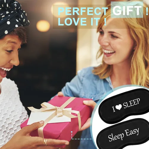 Vista 7 de Ramede 60 máscaras divertidas para dormir a granel con correa ajustable, máscara opaca de seda para dormir, suave para los ojos vendados, máscara