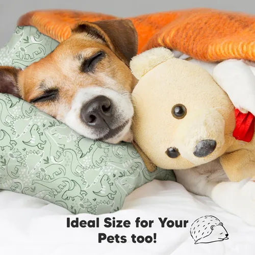 Vista 8 de Almohada para niños pequeños con funda - 13 x 18 pulgadas My Little Dreamy Almohada de viaje para niños pequeños para dormir, funda de almohada