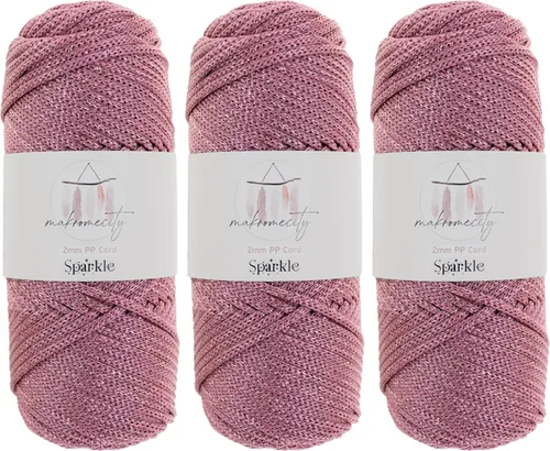 Vista 46 de Makromecity, Cordón de macramé de poliéster de 0.079 in x 125 yardas (375 pies) de 0.079 pulgadas, cuerda de polipropileno para macramé, para colgar