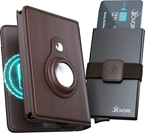 Trovare Wayfinder - Cartera inteligente 2 en 1 para Apple AirTag para hombre, compatible con Apple Air Tags, billetera inteligente con protección