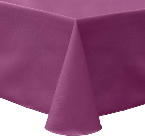 Vista 8 de Ultimate Textile Mantel ovalado de sarga de polialgodón 60 x 120 pulgadas, color verde cazador