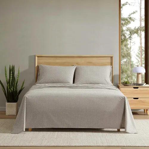 Vista 84 de Eddie Bauer - Juego de sábanas individuales XL, sábanas de percal de algodón, sábanas frescas y crujientes, ideales para dormitorio