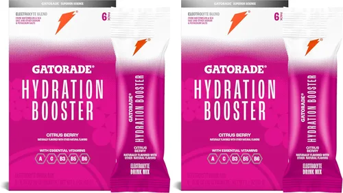 Vista 8 de Gatorade Hydration Booster Paquetes de Polvo de Mezcla de Bebida Electrolítica, Citrus Berry, Mezcla Avanzada de Electrolitos, Sin Colores Añadidos