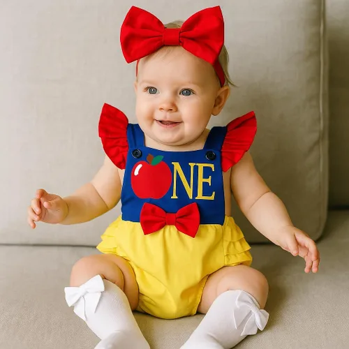 Baby Birthday Costumes Princess Dress Customized Romper Baby girl Birthday Dress