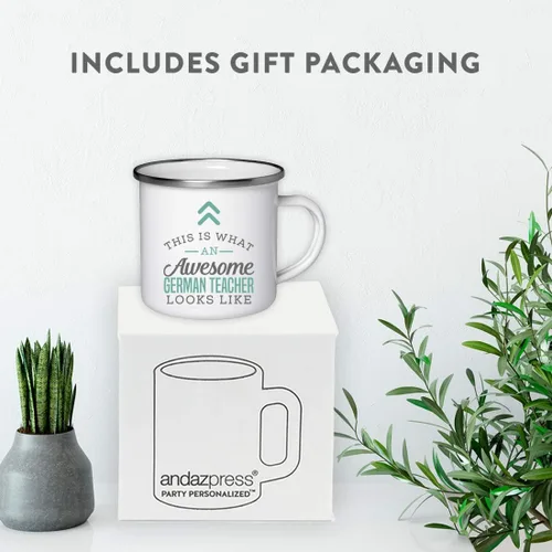 Vista 192 de Andaz Press 11oz. Stainless Steel Campfire Coffee Mug Gift, This is What an Awesome Mentor Looks Like, 1-Pack, Birthday Gift Ideas Coworker Him Her