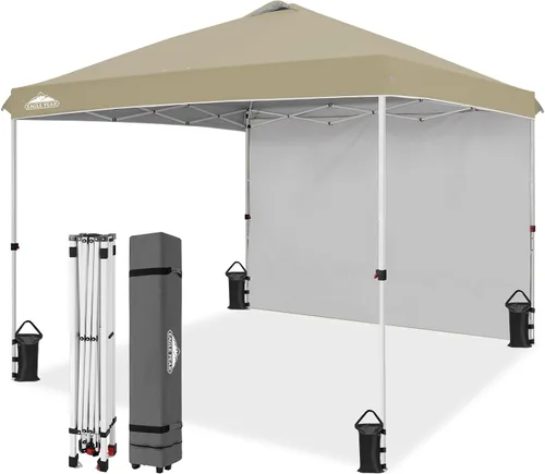 Vista 97 de EAGLE PEAK - Tienda de campaña desplegable con toldo, 1 pared lateral, fácil de montar, tienda para eventos, protección solar para exteriores, bolsa