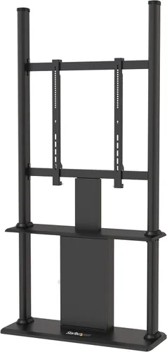 StarTech.com Soporte de señalización digital con gestión de cables, gabinete de quiosco de pantalla táctil con bloqueo, soporte de pantalla negro