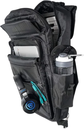 Vista 3 de Rockville Key Case - Mochila de transporte suave para Impulse+Launchkey 25 teclados (RVBAG25), color negro