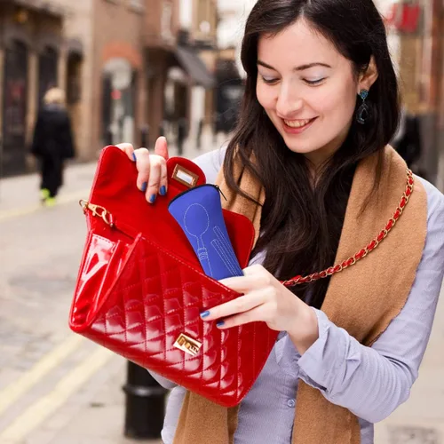 Vista 7 de Arroyner Paquete de 3 cubiertos reutilizables con cuchillo, tenedor, cuchara, palillos, 12 piezas de vajilla portátil de acero inoxidable de viaje
