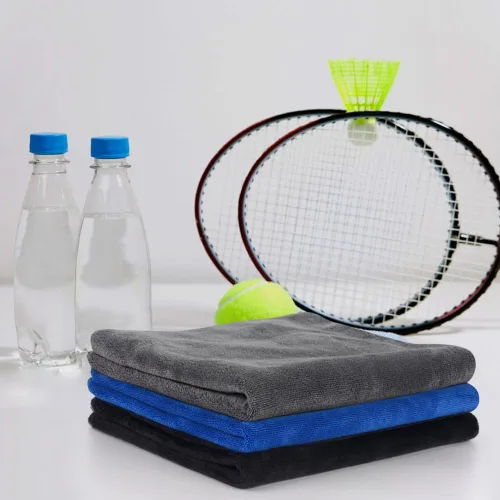 Vista 7 de SINLAND Toallas de microfibra para gimnasio, súper absorbentes, compactas, toalla de entrenamiento de viaje, secado rápido, toalla de sudor