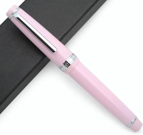 Vista 11 de JINHAO 82 - Pluma estilográfica con clip plateado (punta F 0.020 in, negro)