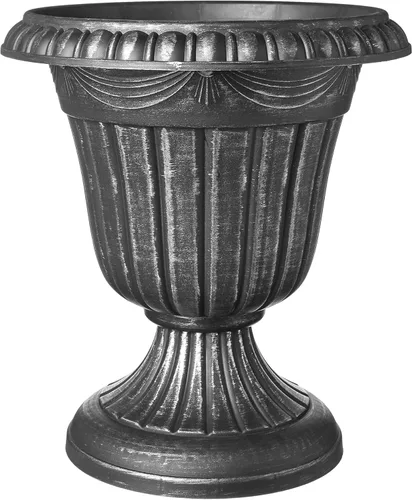 Vista 9 de Arcadia Garden Products PL20BG Maceta Urna Clásica Tradicional de Plástico Interior/Exterior, 10" x 12", Beige