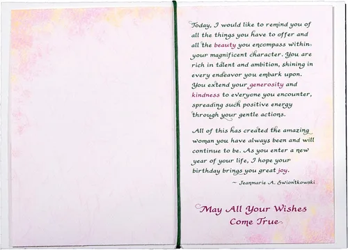 Vista 5 de Tarjeta de cumpleaños de Blue Mountain Arts para ella—Para una mamá, hermana, hija, esposa o amiga (Feliz cumpleaños a una mujer increíble)