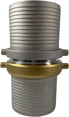 Vista 5 de 6" EN X 300' pies de PVC agrícola Lay Flat Discharge Pump Hose con Roscado Camlock Pin Lug