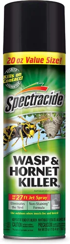 Vista 2 de Spectracide Aerosol asesino de avispas y avispones, 20 onzas, paquete de 3