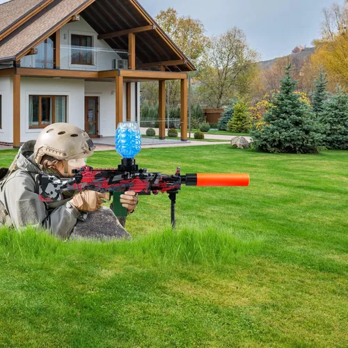 Vista 5 de 2 Juegos de Juguetes Blaster Eléctricos, Blasters de Salpicaduras con Modo Dual Automático y Manual, y Gafas Protectoras, Edades 14 y Más