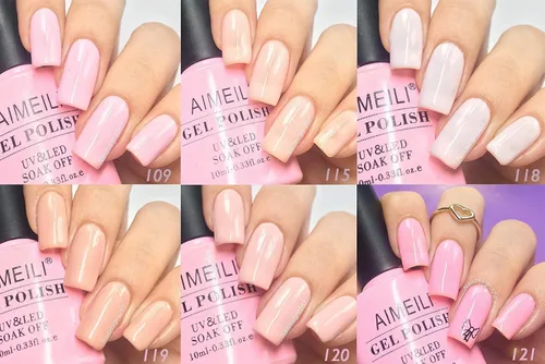 Vista 4 de AIMEILI Esmalte de uñas de gel UV LED, capa base y capa superior