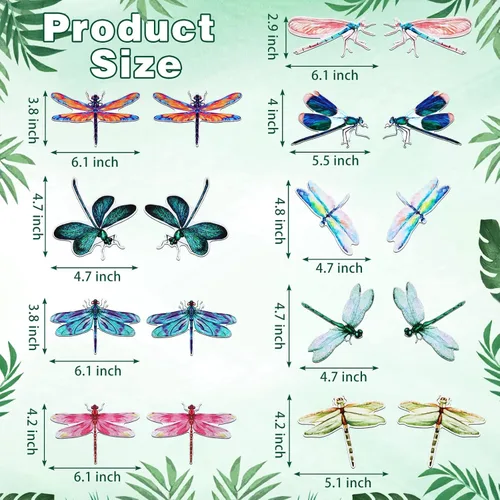 Vista 5 de 18 piezas de imanes de puerta de libélula de doble cara, magnético, flexible, protector de puerta para mascotas, perros, puerta corrediza, garaje