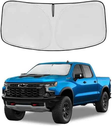 Vista 132 de Parasol para parabrisas Rivian R1S 2022-2024 2025, parasol para ventana frontal, ajuste personalizado, accesorios R1S, visera solar, pantalla