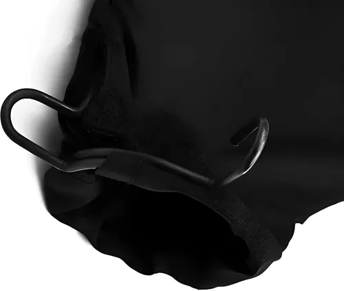 Vista 4 de Bolsa de recolección de polvo negro para sierra ingletadora 255, con cremallera y soporte ajustable con cable, fácil de transportar y almacenar