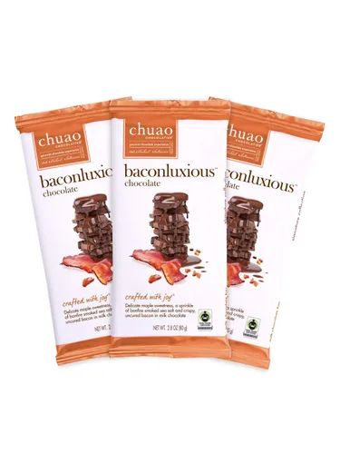 Vista 8 de Chuao Chocolatier Barras de chocolate con leche de Pumpkin Spice S'mores Chocolate gourmet con miel artesanal europeo sin conservantes Para