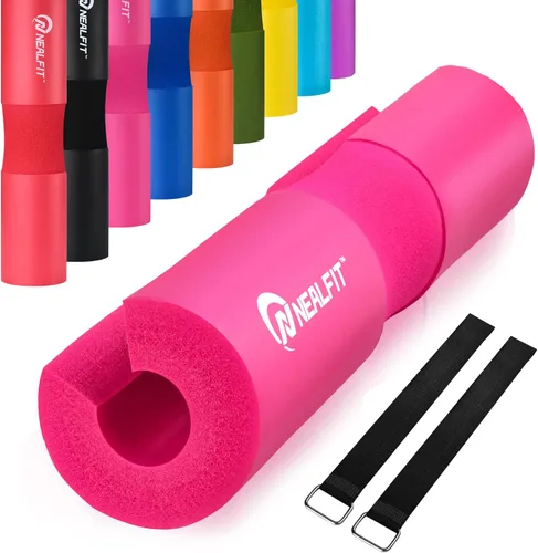 Vista 12 de NEALFIT Almohadilla para Barra de Pesos para Sentadillas—Almohadilla para Barra de Pesos—Ideal para Levantamiento de Pesas, Estocadas y Empujes