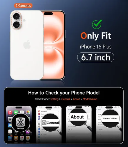 Vista 471 de FNTCASE Funda para iPhone 13 Pro-Max: Fundas magnéticas transparentes compatibles con Magsafe Slim anti amarillamiento protección contra caídas