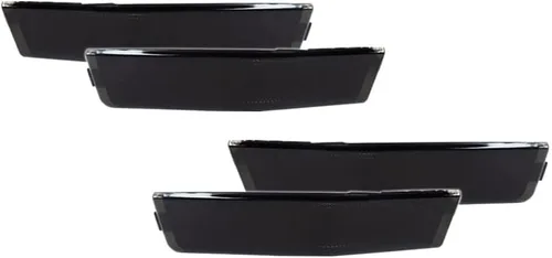 Vista 7 de Compatible con Lincoln MKX 2007 2008 2019 2010 Parachoques trasero y delantero marcador lateral ámbar/rojo carcasas 4ps