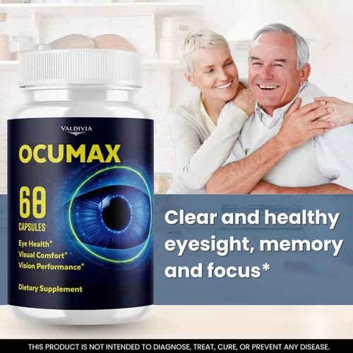 Vista 5 de OcuMax Capsules - Official OcuMax Advanced Eye Health Support Maximum Strength, All Natural Supplement Vitamins for Overall Health & Wellness